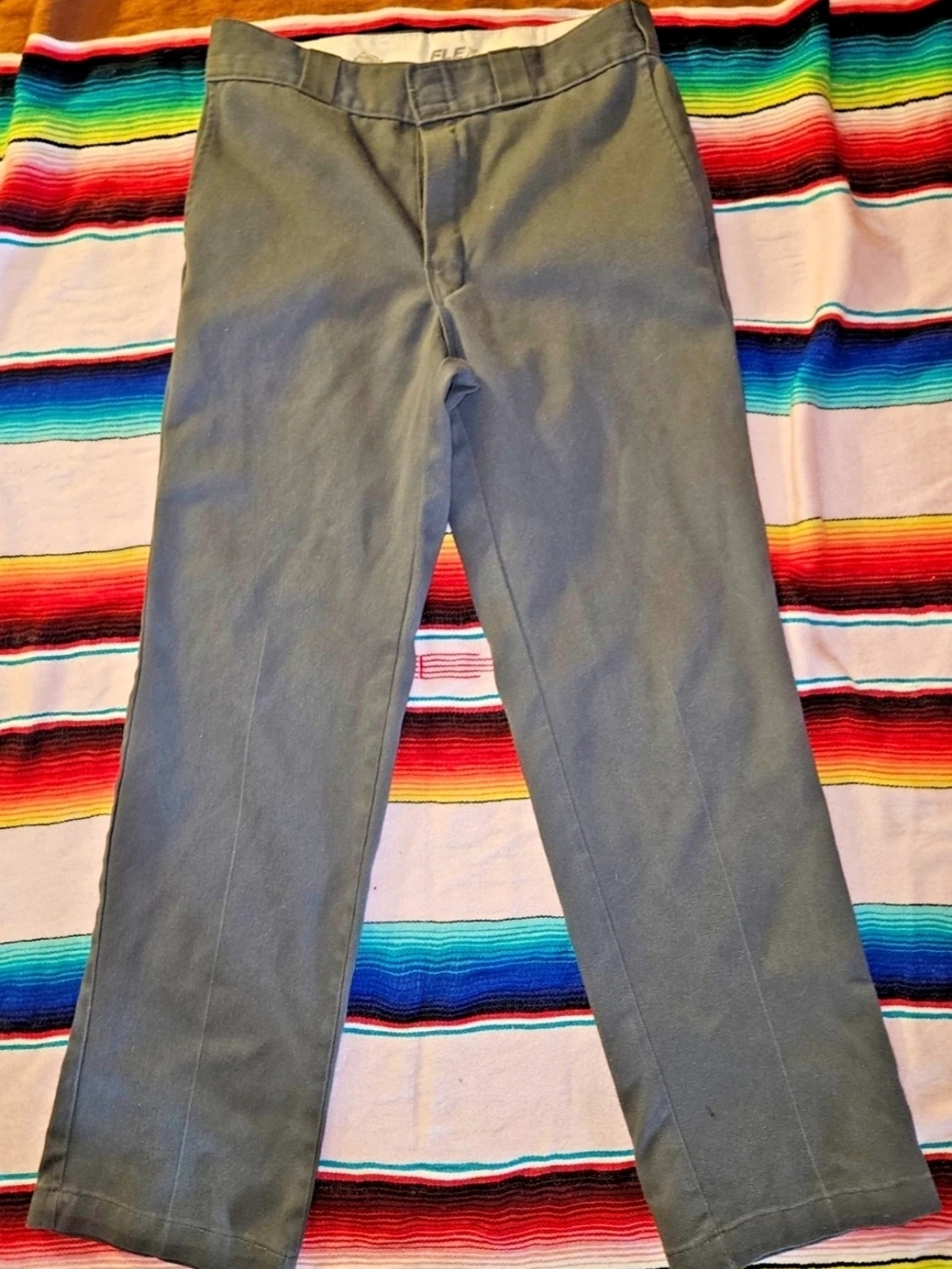 Dickies Men's Gray Work Pants Original Fit 32 X 31 Zip & Clip Mens Pants